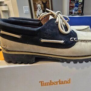 NEW! TIMBERLAND MEN'S AUTHENTIC BOAT SHOE Black and Tan Size 12 TB0A5RH8DH4